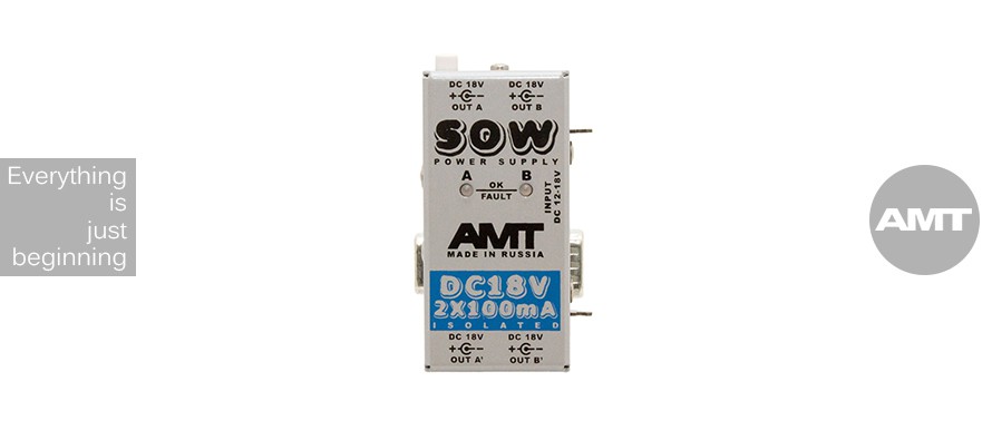 AMT SOW PS-2 DC-18V 2x100mA