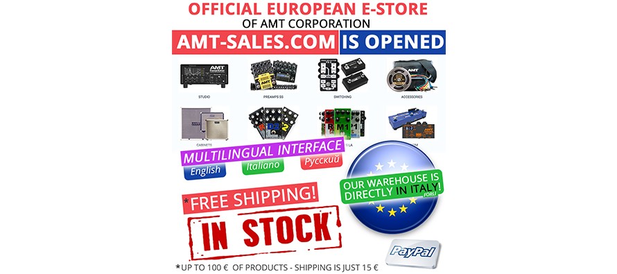 Official European E-store of AMT Corporation SRL amt-sales.com is opened!